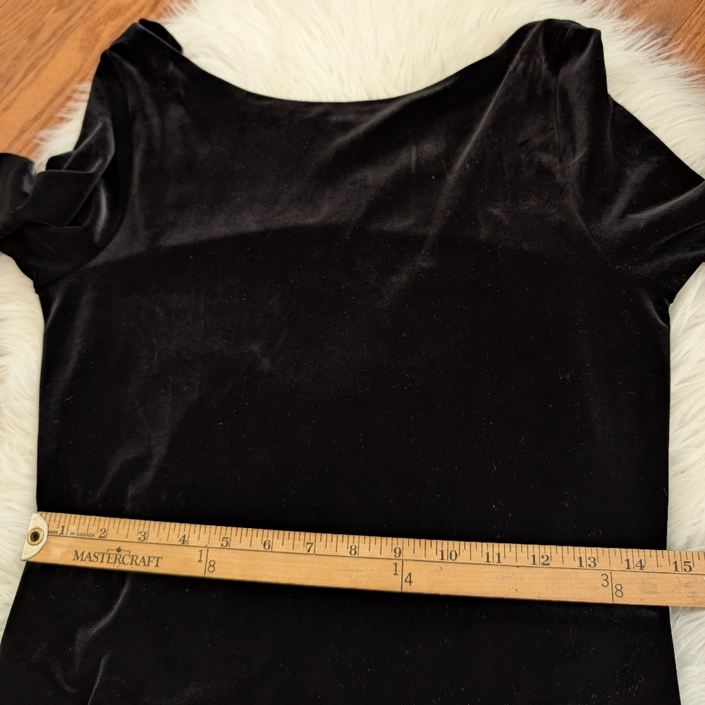 Ralph Lauren Velvet Floor Length Dress Small - Picture 10 of 11